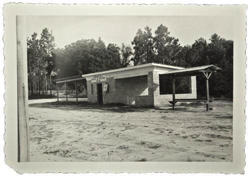 1957 Beck's Lake range building overview image