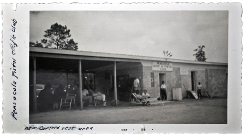 1957 Beck's Lake range building from back image